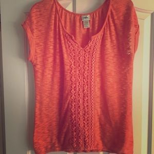 Daytrip cap-sleeves top with crochet detail